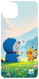 Doraemon with Pikachu